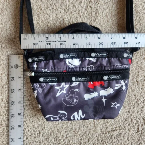 NWOT *RARE* LeSportsac Disney 100 Team Micky Mini Crossbody Bag - Picture 3 of 12